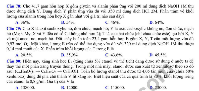 Đề thi thử 2024 Hóa Sở GD Hải Dương