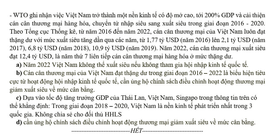 Đề thi thử Tốt nghiệp KTPL 2025 trường THCS và THPT Nghi Sơn (Thanh Hóa)