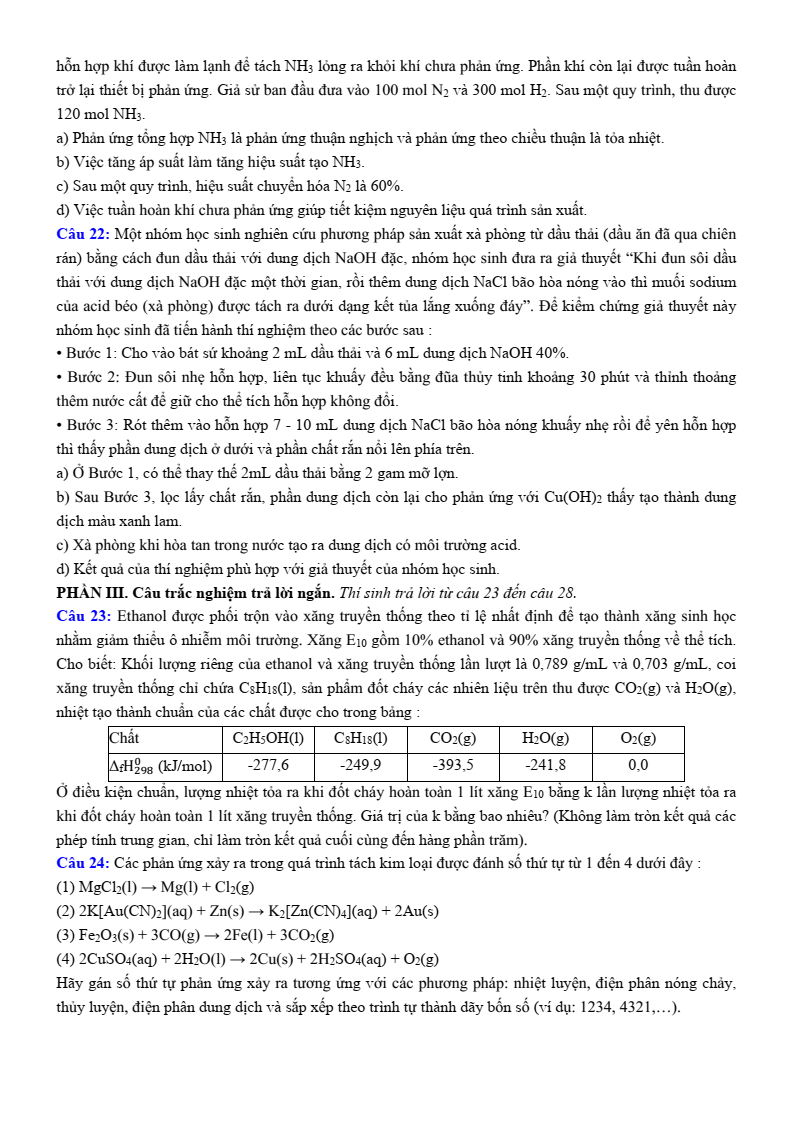 Đề thi thử Hóa Tốt nghiệp THPT 2025-2026 Sở GD&ĐT Nghệ An