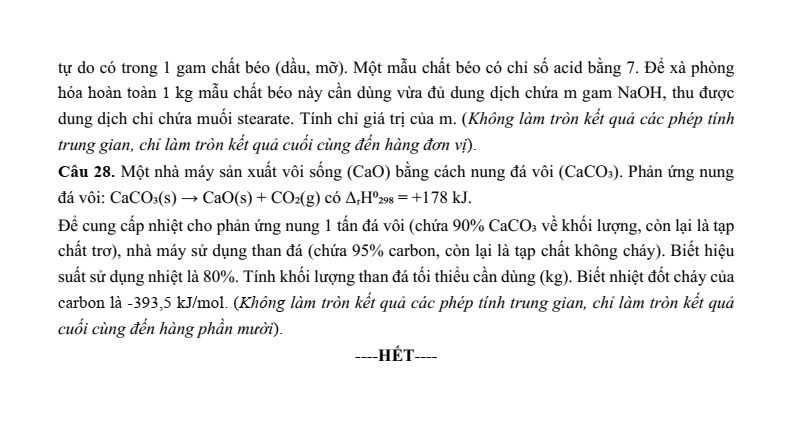 Đề thi thử Hóa Tốt nghiệp THPT 2025-2026 Sở GD&ĐT Sơn La