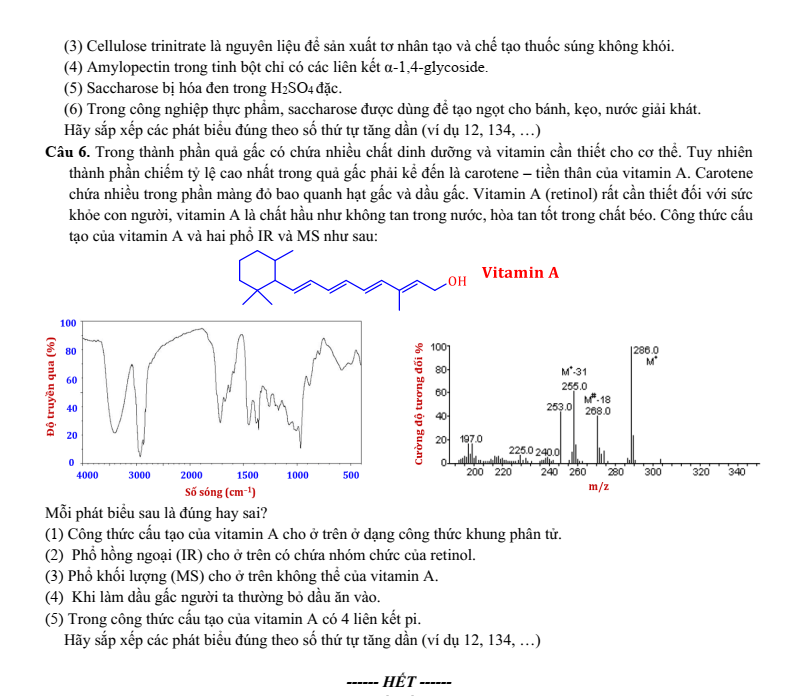 Đề thi thử Hóa Tốt nghiệp THPT 2025-2026 trường THPT Bạch Đằng (Hải Phòng)