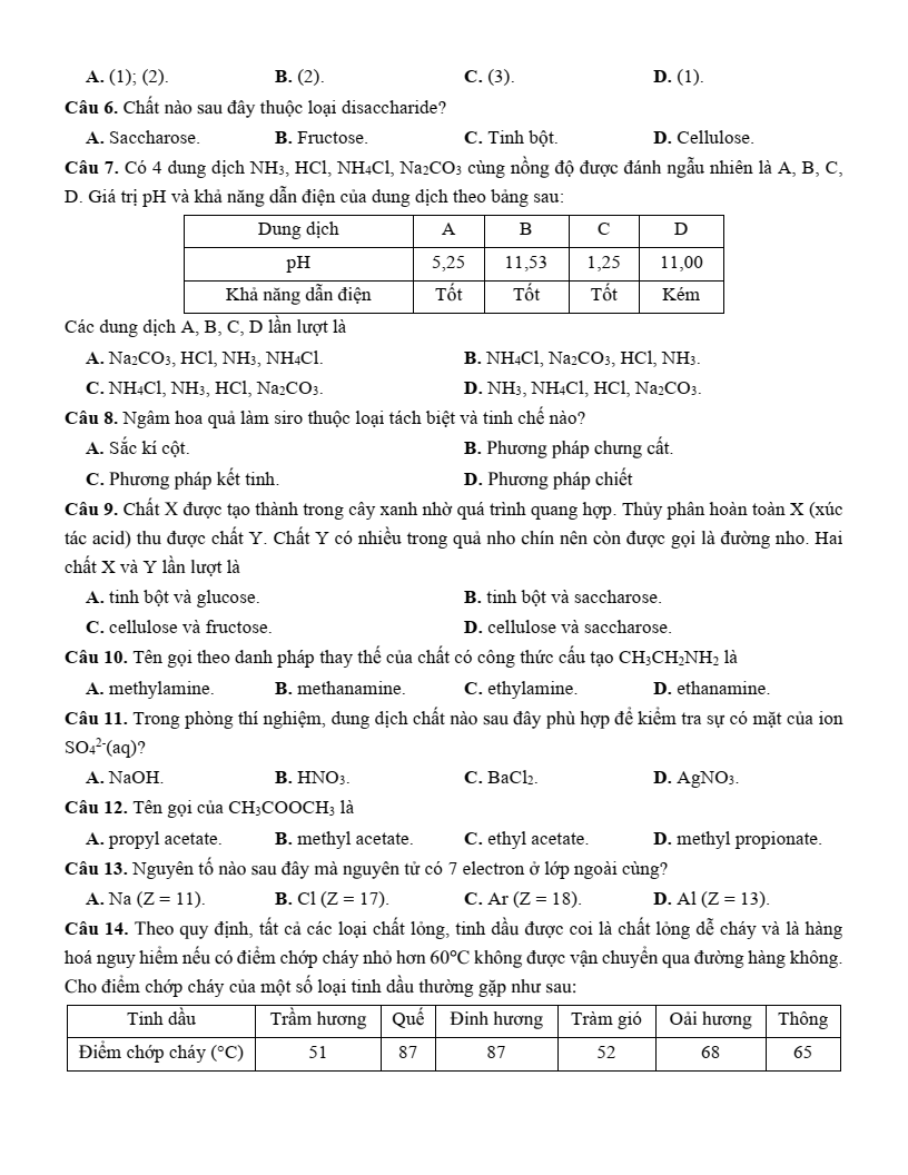 Đề thi thử Hóa Tốt nghiệp THPT 2025-2026 trường THPT Cẩm Phả (Quảng Ninh)
