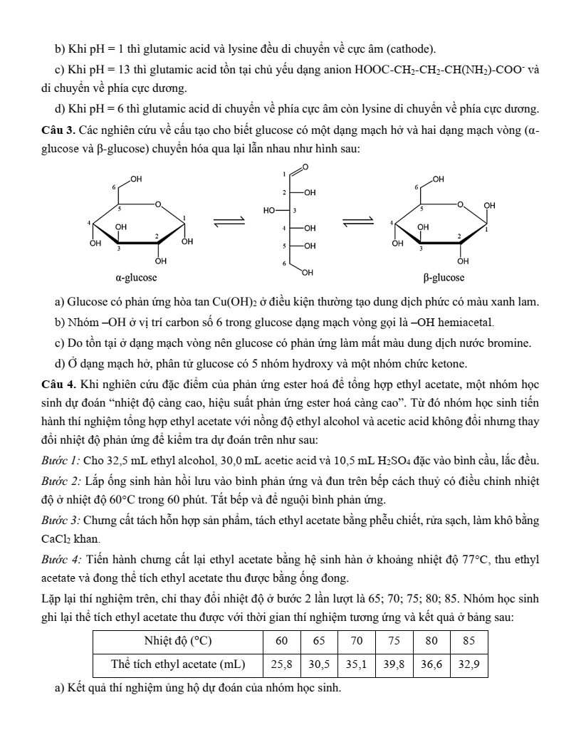 Đề thi thử Hóa Tốt nghiệp THPT 2025-2026 trường THPT Cửa Lò (Nghệ An)