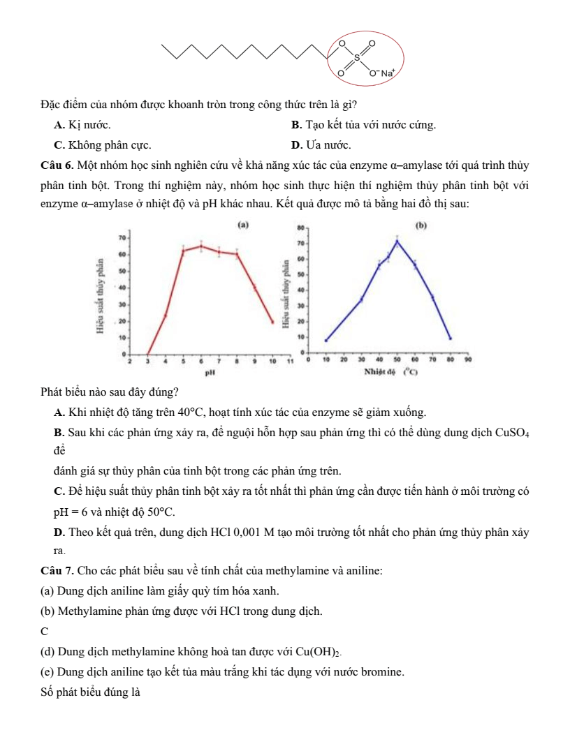 Đề thi thử Hóa Tốt nghiệp THPT 2025-2026 trường THPT Hồ Nghinh – Lê Hồng Phong – Nguyễn Hiền – Sào Nam (Đà Nẵng)