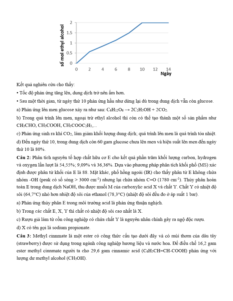 Đề thi thử Hóa Tốt nghiệp THPT 2025-2026 trường THPT Nguyễn Thị Giang (Phú Thọ)