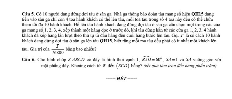 Đề thi thử Toán Tốt nghiệp THPT 2025-2026 Liên trường THPT – Bắc Ninh