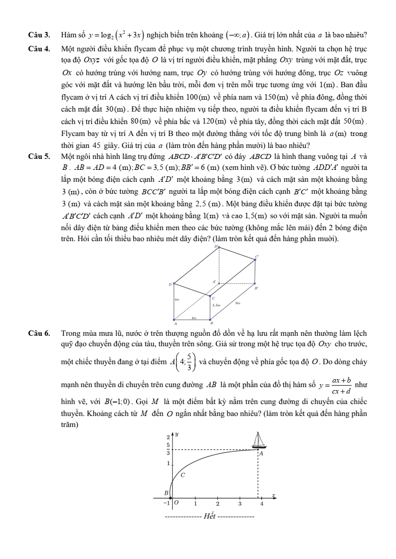Đề thi thử Toán Tốt nghiệp THPT 2025-2026 Sở GD&ĐT Ninh Bình