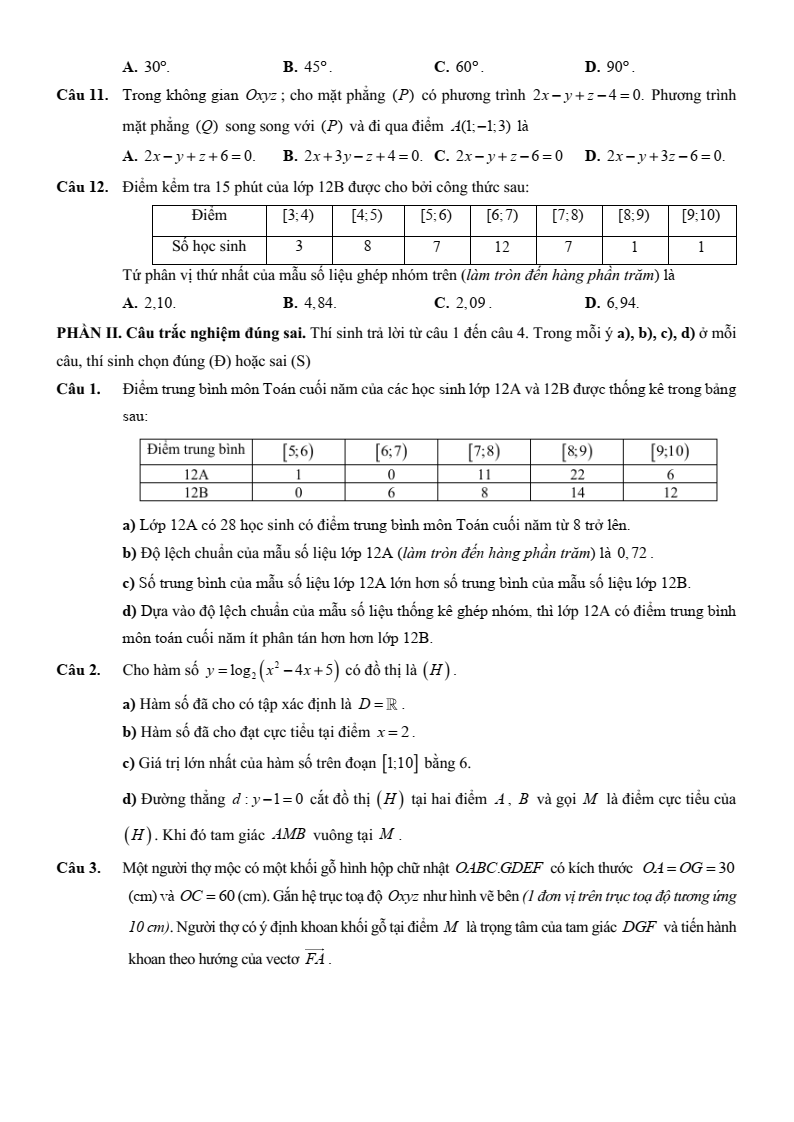 Đề thi thử Toán Tốt nghiệp THPT 2025-2026 trường THCS-THPT Nguyễn Khuyến - Lê Thánh Tông