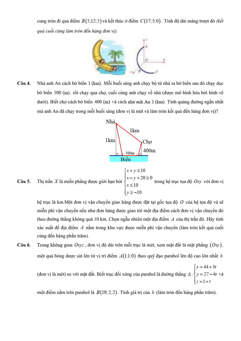 Đề thi thử Toán Tốt nghiệp THPT 2025-2026 trường THCS-THPT Nguyễn Khuyến - Lê Thánh Tông