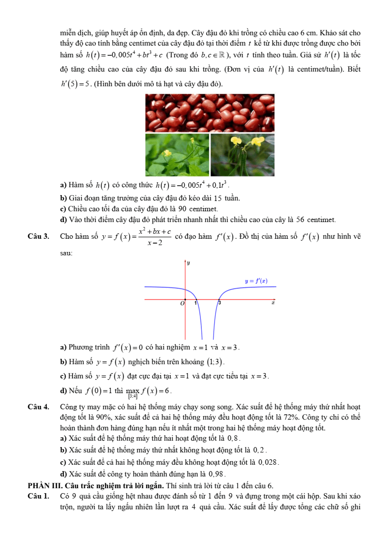 Đề thi thử Toán Tốt nghiệp THPT 2025-2026 trường THPT Cửa Lò (Nghệ An)