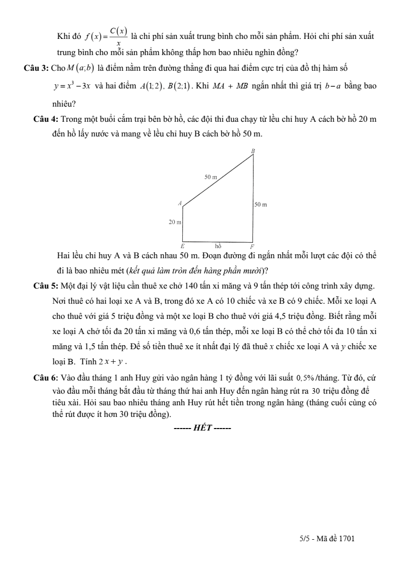 Đề thi thử Toán Tốt nghiệp THPT 2025-2026 trường THPT Đào Duy Từ