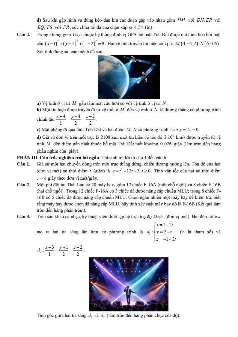 Đề thi thử Toán Tốt nghiệp THPT 2025-2026 trường THPT Lê Thánh Tông