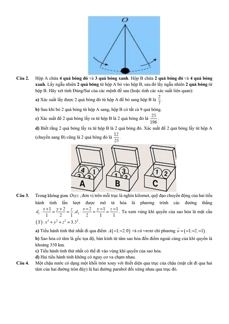 Đề thi thử Toán Tốt nghiệp THPT 2025-2026 trường THPT Nguyễn Khuyến (TP HCM)