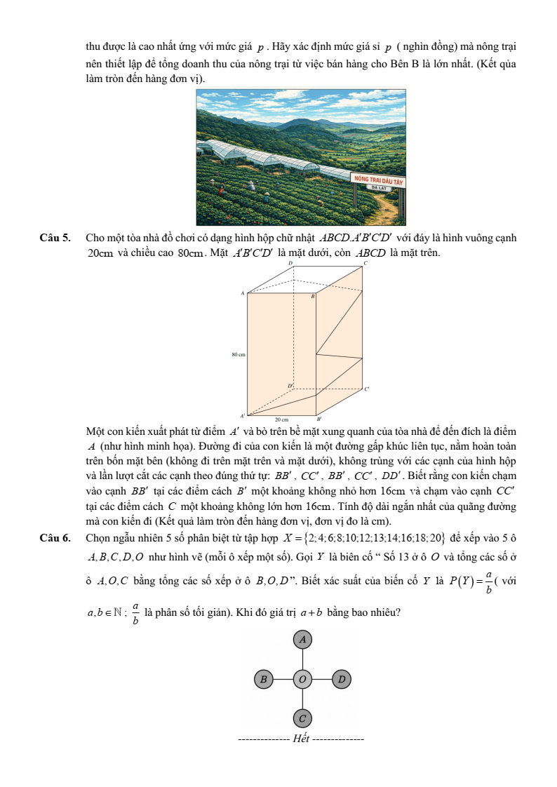 Đề thi thử Toán Tốt nghiệp THPT 2025-2026 trường THPT Nguyễn Trãi (Hà Nội)