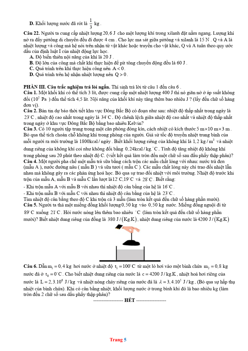 Đề thi thử Vật lí Tốt nghiệp THPT 2025-2026 Cụm trường THPT TT1-QV1-LVT – Bắc Ninh