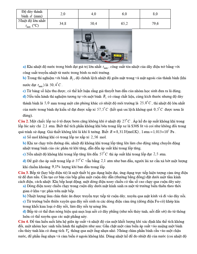 Đề thi thử Vật lí Tốt nghiệp THPT 2025-2026 Sở GD&ĐT Hà Tĩnh