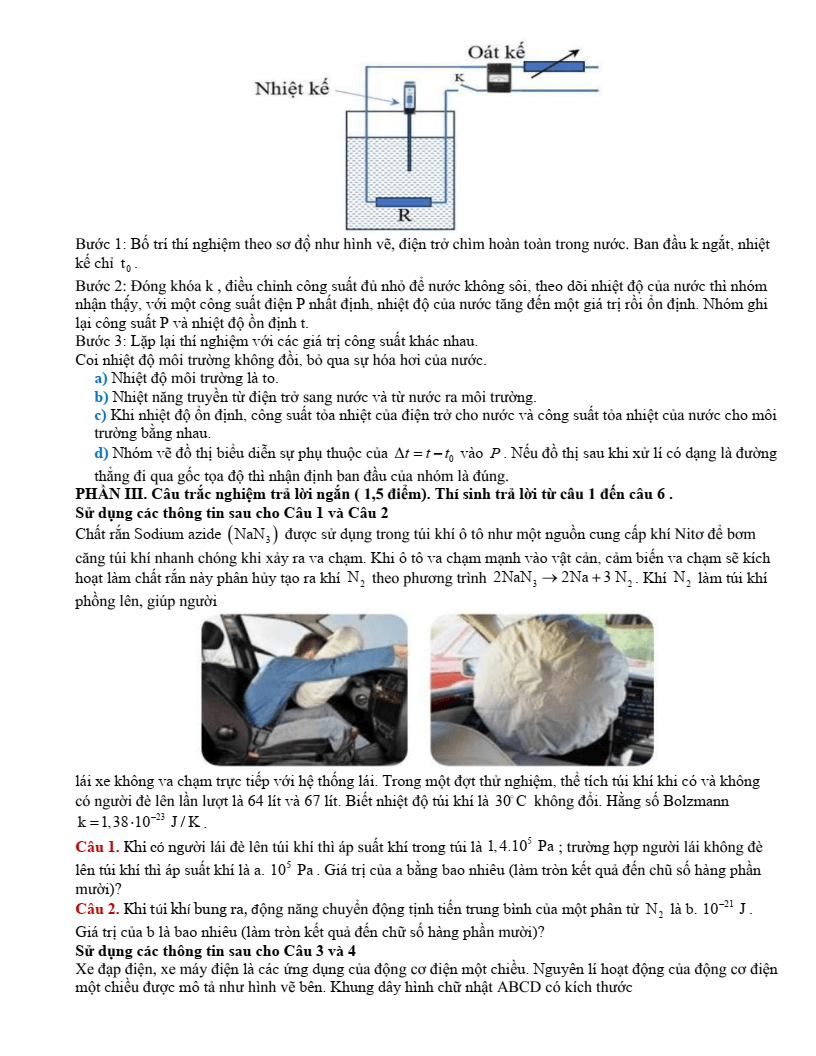 Đề thi thử Vật lí Tốt nghiệp THPT 2025-2026 Sở GD&ĐT Nghệ An