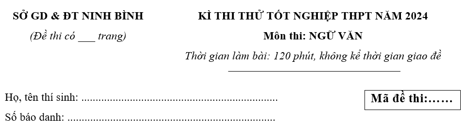 Đề thi thử tốt nghiệp 2024 Văn (cả nước, có lời giải)