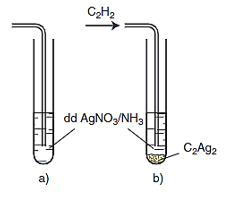 C3H4 + AgNO3 | CH≡C–CH3 + AgNO3 + NH3 → AgC≡C–CH3 + NH4NO3 | CH≡C–CH3 ra AgC≡C–CH3