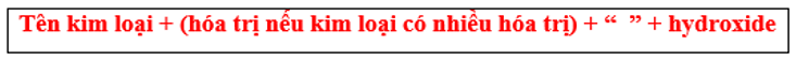 Cách gọi tên base (bazơ) chương trình mới (đầy đủ)