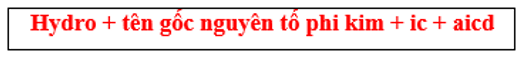 Cách gọi tên oxide (oxit) chương trình mới (đầy đủ)