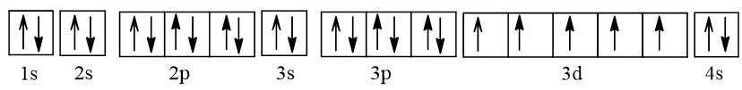 Cấu hình electron của Mn, manganese (mangan)  chương trình mới