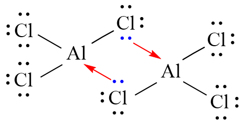 Công thức Lewis của Al2Cl6