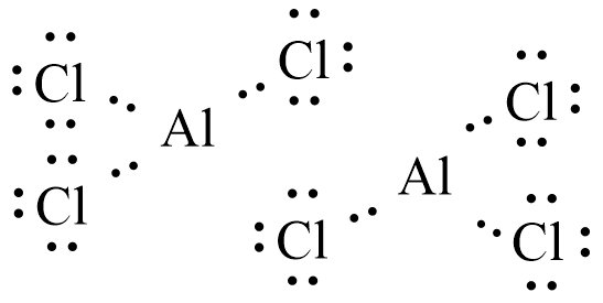 Công thức Lewis của Al2Cl6