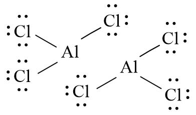 Công thức Lewis của Al2Cl6