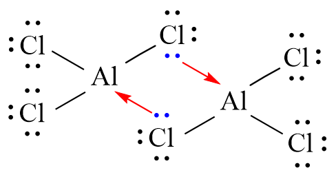 Công thức Lewis của Al2Cl6