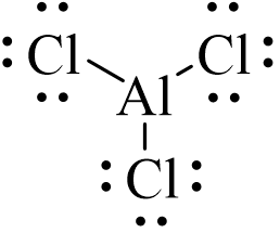 Công thức Lewis của AlCl3