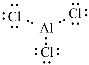 Công thức Lewis của AlCl3