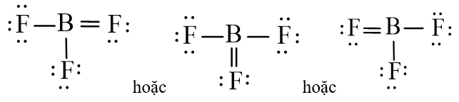 Công thức Lewis của BF3