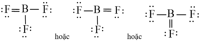 Công thức Lewis của BF3