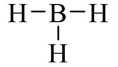Công thức Lewis của BH3