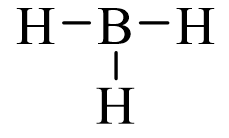 Công thức Lewis của BH3