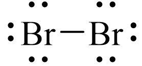 Công thức Lewis của Br2