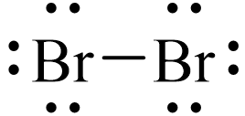 Công thức Lewis của Br2