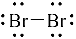 Công thức Lewis của Br2