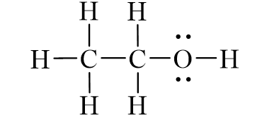 Công thức Lewis của C2H5OH