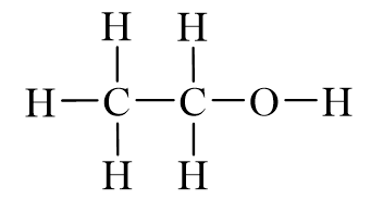 Công thức Lewis của C2H5OH