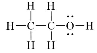 Công thức Lewis của C2H5OH