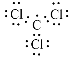 Công thức Lewis của CCl3