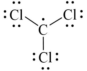 Công thức Lewis của CCl3