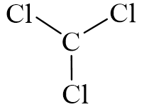 Công thức Lewis của CCl3