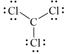 Công thức Lewis của CCl3