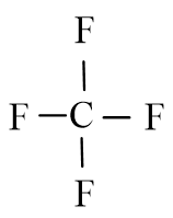 Công thức Lewis của CF4