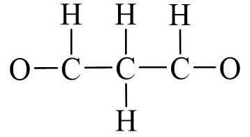 Công thức Lewis của CH2(CHO)2