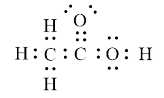 Công thức Lewis của CH3COOH