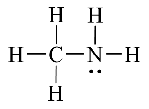 Công thức Lewis của CH3NH2